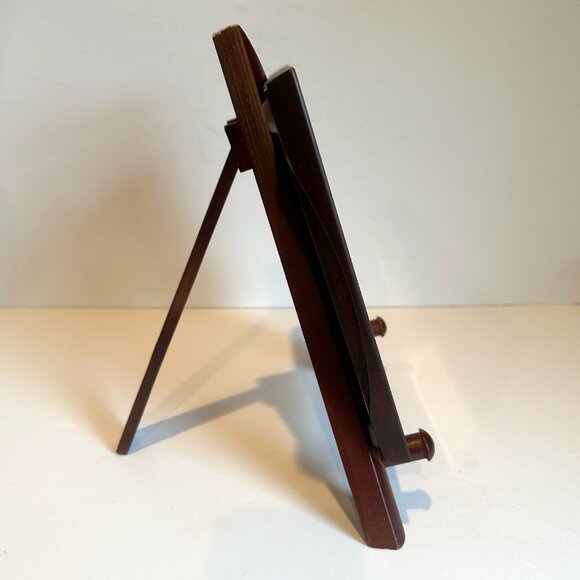 Kathryn White Artist "Linen with Peonies" Floral Framed Wall Tile/Trivet w/Easel - Picture 5 of 11